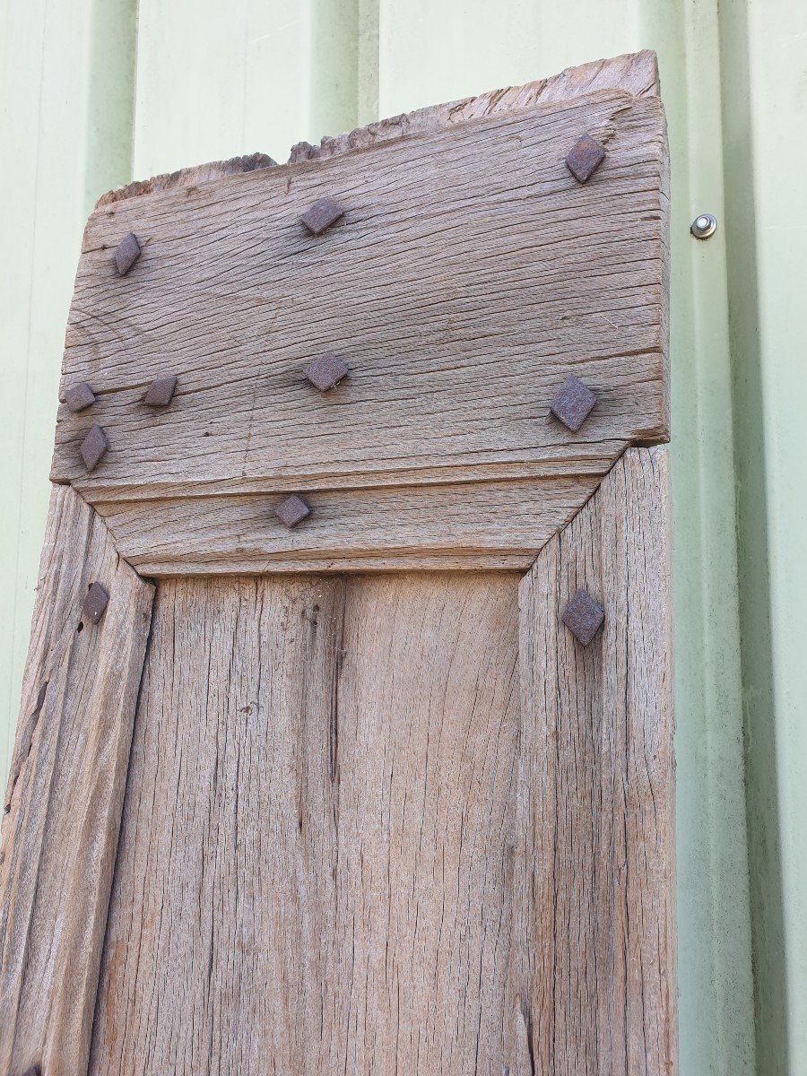 Battant De Porte En Chêne XVIème-photo-3