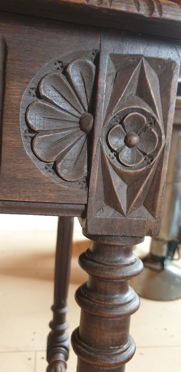 Table - Bureau Chêne Style Louis XIII / Renaissance-photo-5