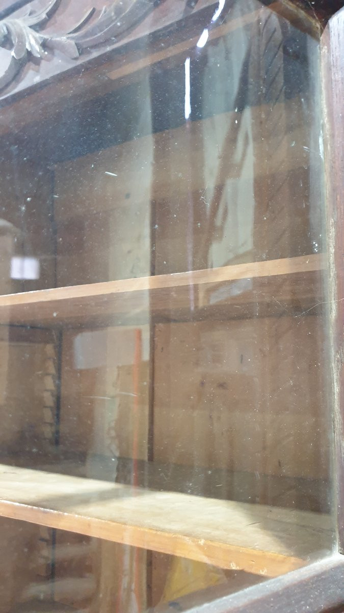 Oak Display Cabinet/bookcase - Breton Regional Style - Early 20th Century-photo-6