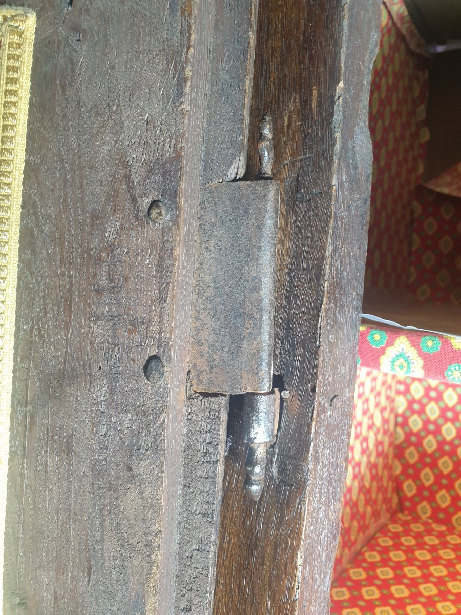 Armoire raffinée en chêne foncé - style Louis XIV - XIXème-photo-3