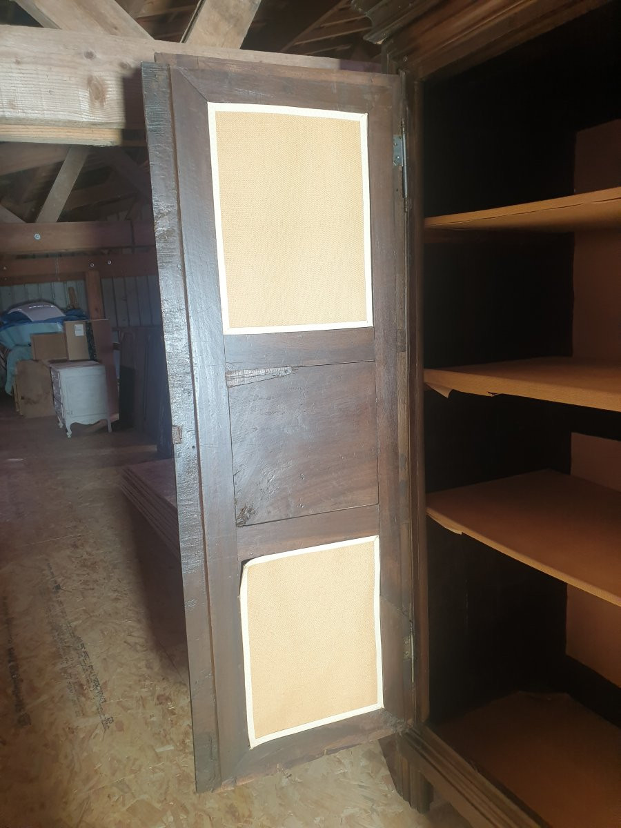 Armoire style Louis XIV en noyer blond - XVIIIème-photo-5