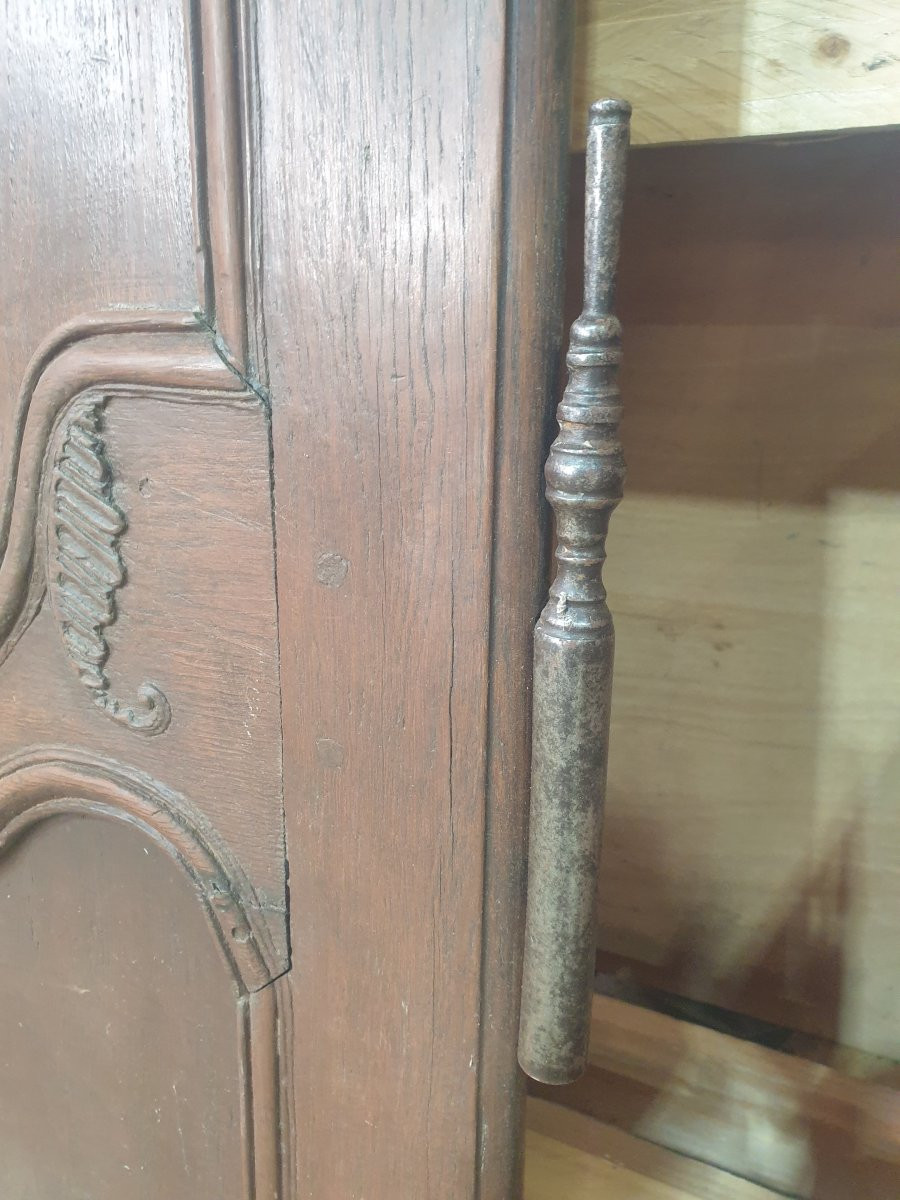 Paire de porte d'armoire en chêne Louis XV-photo-3