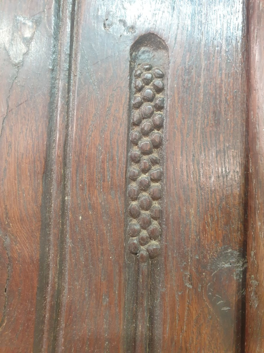 Paire de porte d'armoire en chêne Louis XV-photo-4