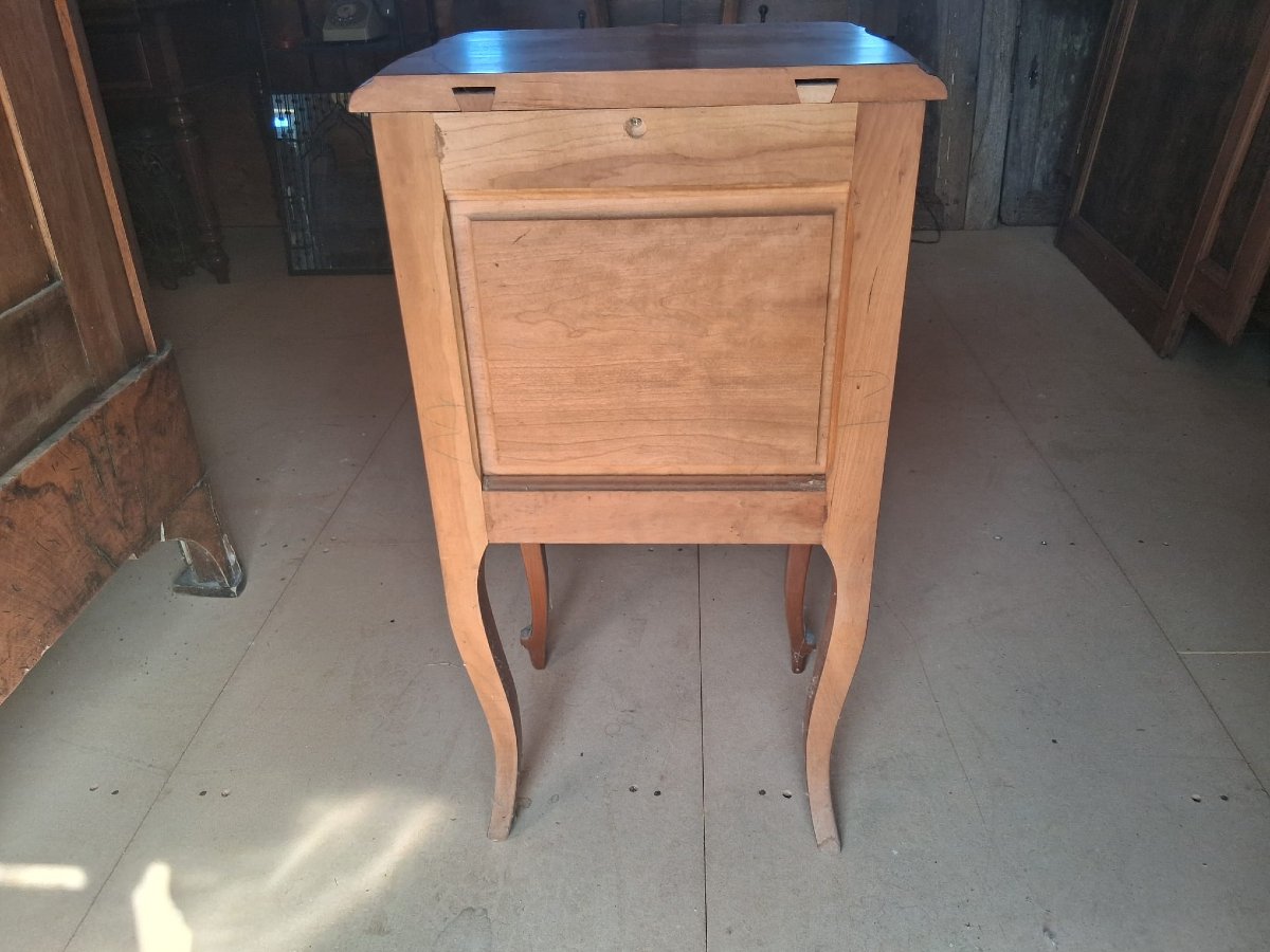 Pair Of Cherry Wood Nightstands - 20th Century-photo-5