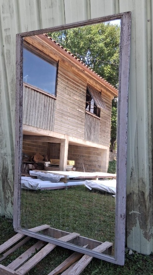 Grand miroir/Trumeau - début XXè-photo-7