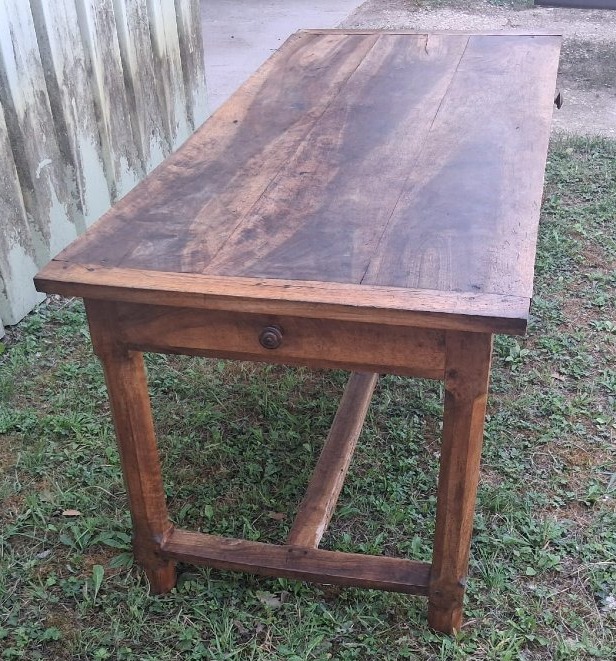 Table de ferme en noyer - XIXè-photo-4