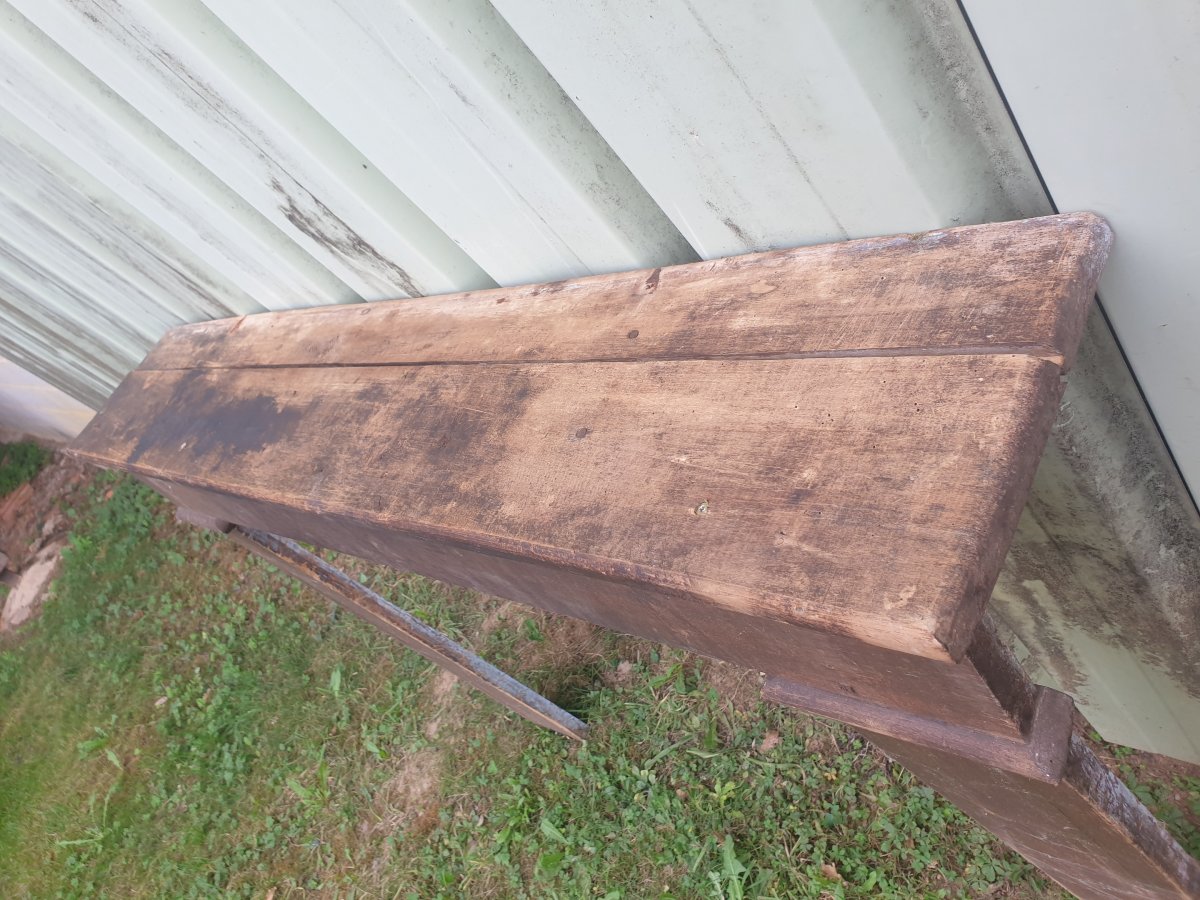 Rustic Fireplace Surround—stained Poplar—late 19th Century-photo-5