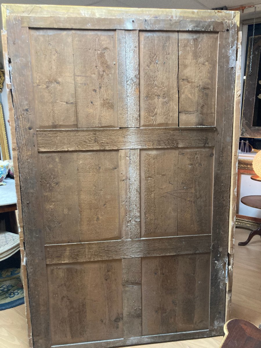 Miroir En Bois Doré Napoléon III 186x119cm-photo-1