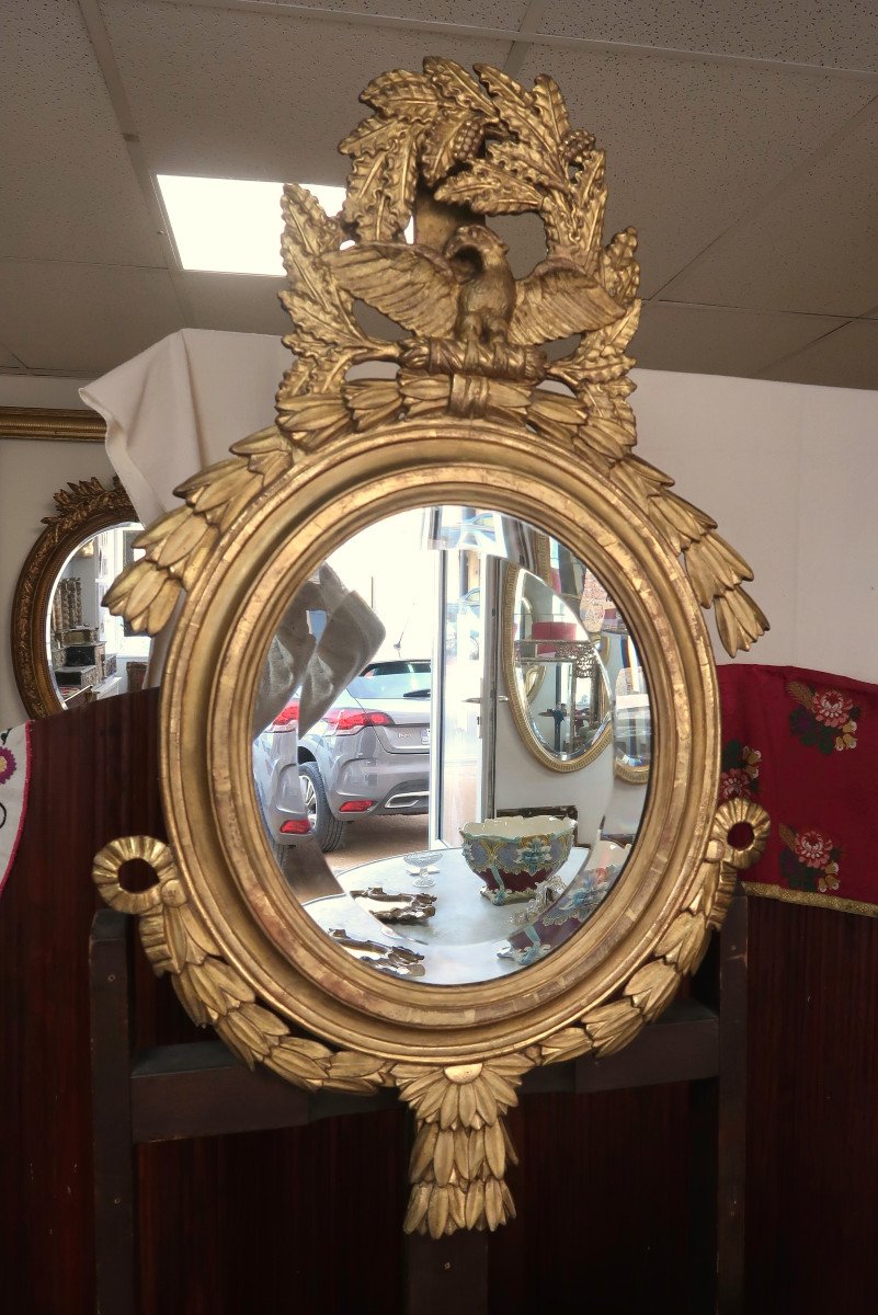 Mirror In Golden Wood Louis XVI Period