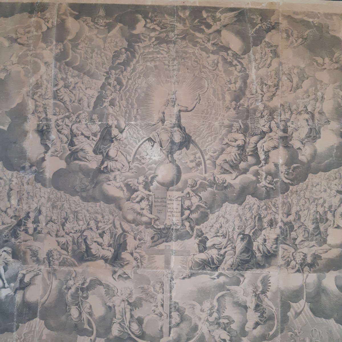 Large Engraving Last Judgment By Peter De Jode 172x124cm-photo-6