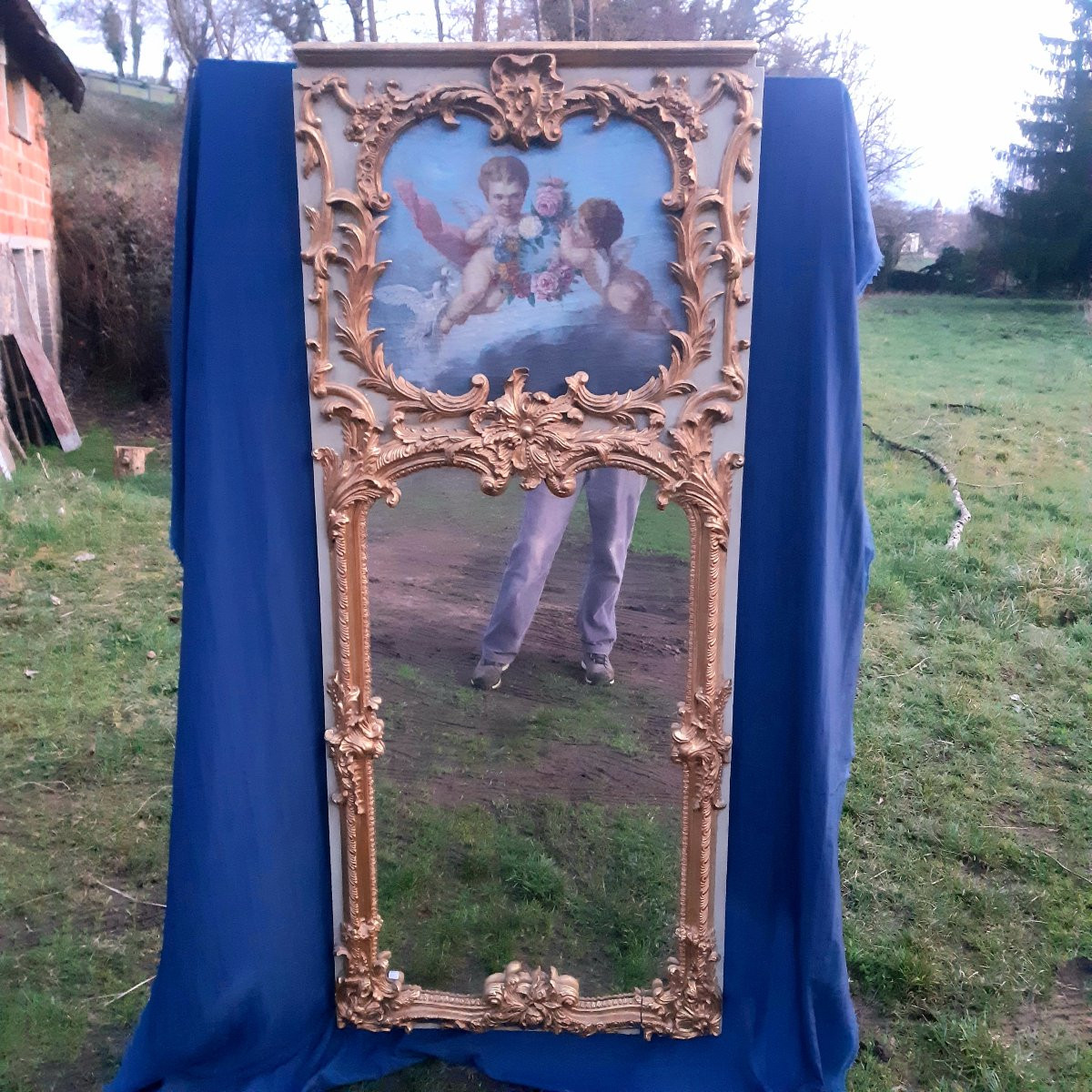 Trumeau de style Louis XV 172X72-photo-1