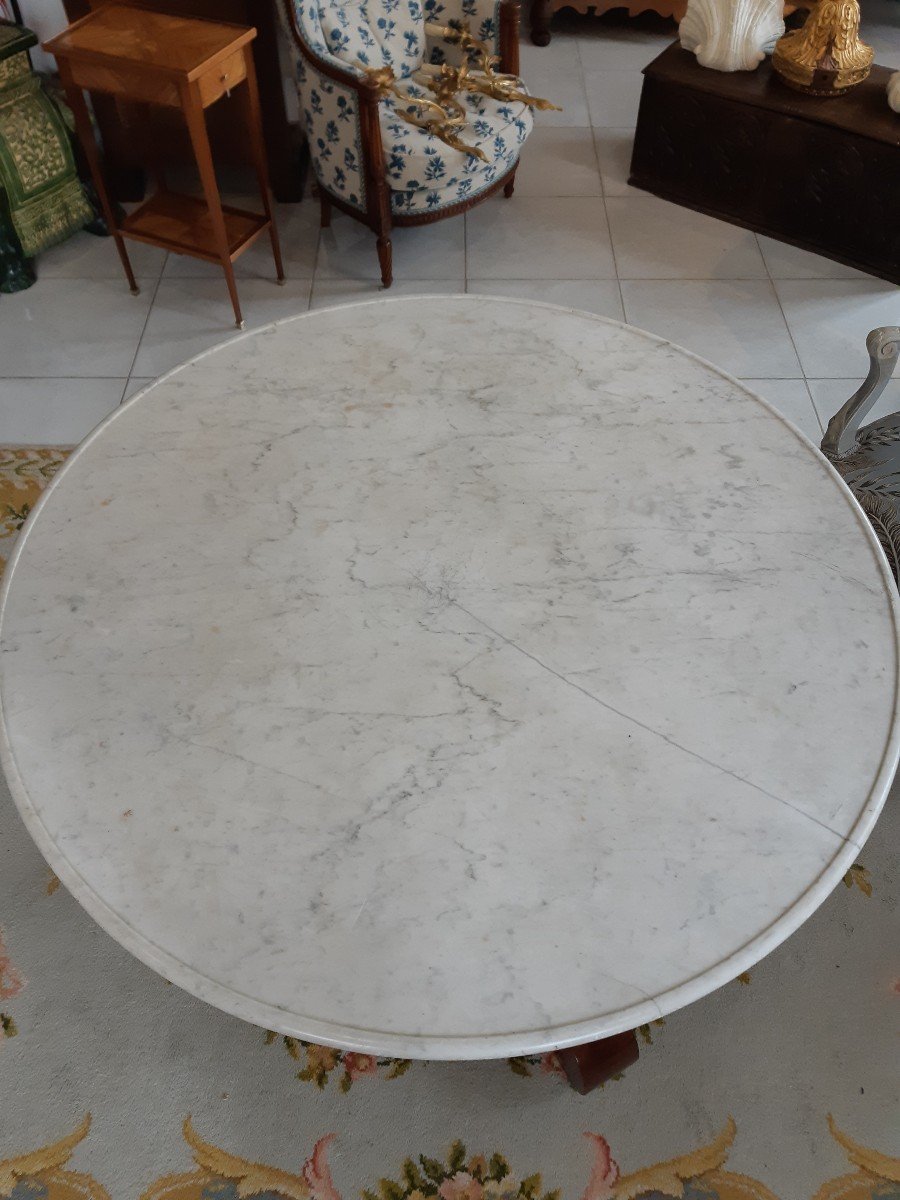 Empire Mahogany Pedestal Table-photo-3