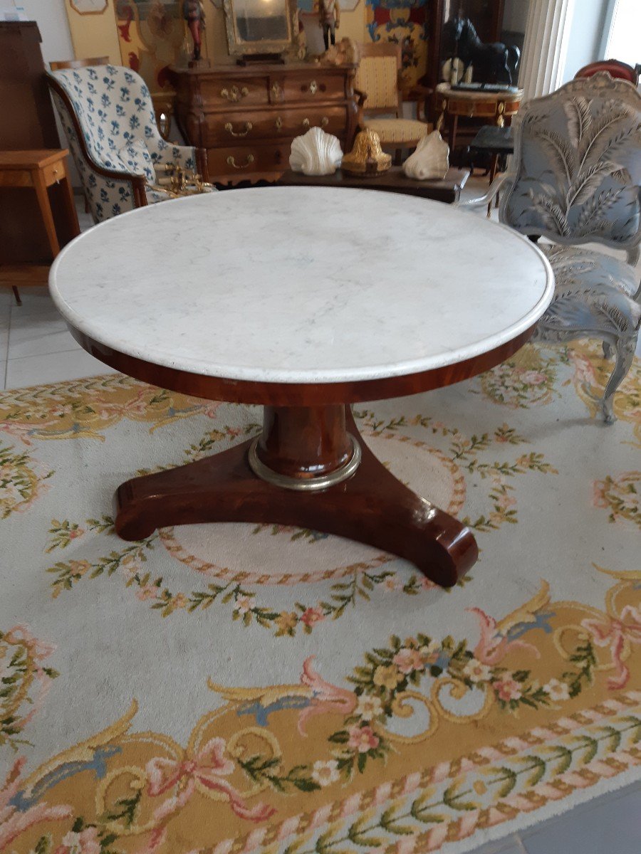 Empire Mahogany Pedestal Table-photo-4