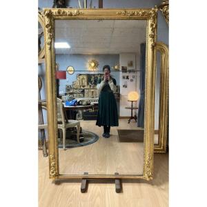 Mirror In Golden Wood Napoleon III 186x119cm