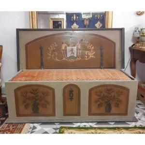 Large 19th Century Painted Chest 