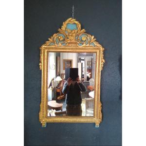 Louis XVI Period Mirror In Golden Wood