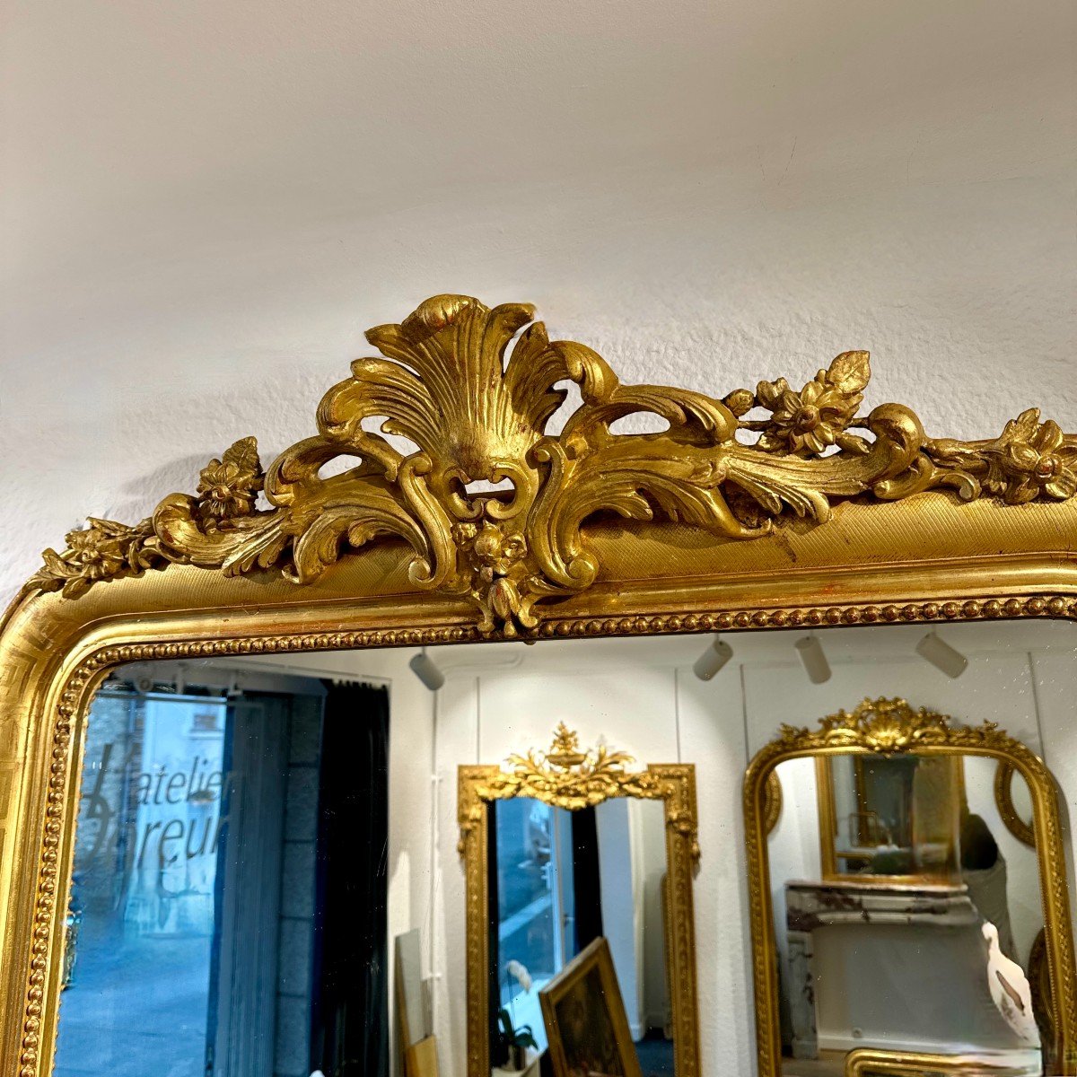 Louis Philippe Mirror With Pediment Ref. 566/ 110x156-photo-6