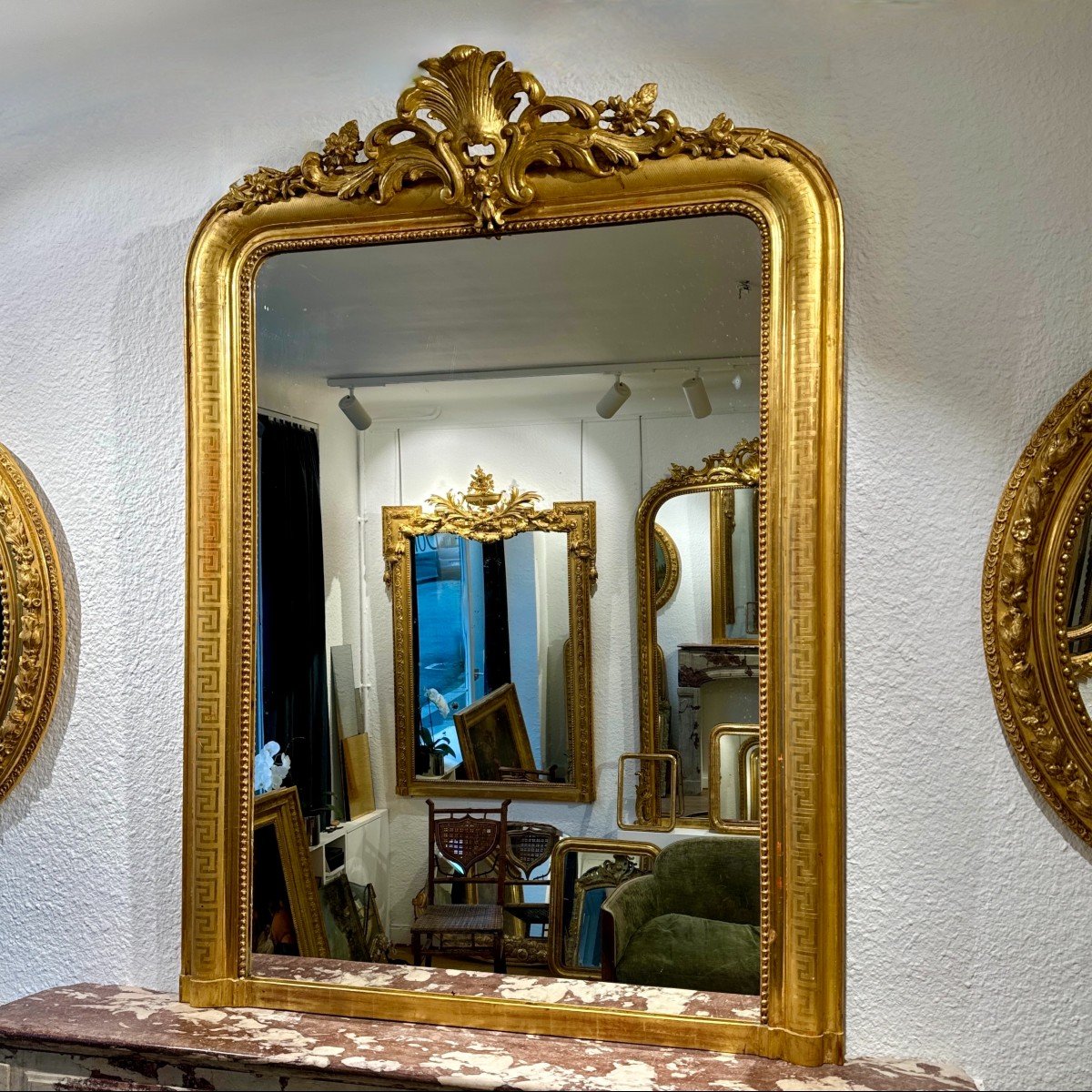 Louis Philippe Mirror With Pediment Ref. 566/ 110x156-photo-7