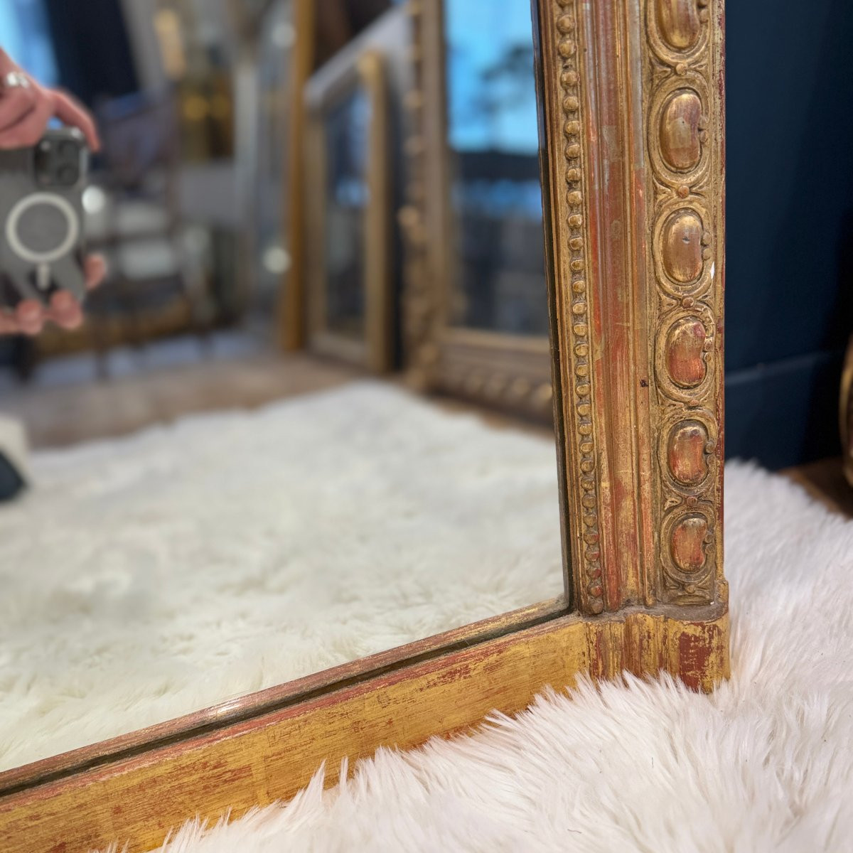 Miroir napoleon III- XIXeme  Réf. 593 / 105 x 152-photo-2