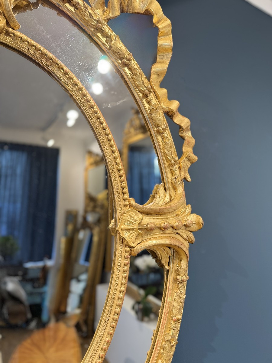 Miroir Louis XVI- XIXeme  Réf. 619 / 110/154-photo-3