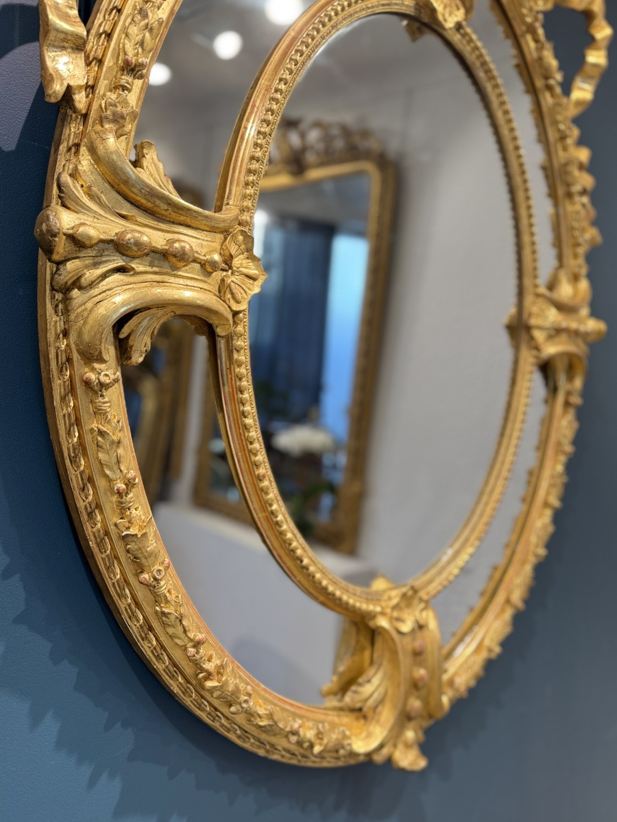 Miroir Louis XVI- XIXeme  Réf. 619 / 110/154-photo-4