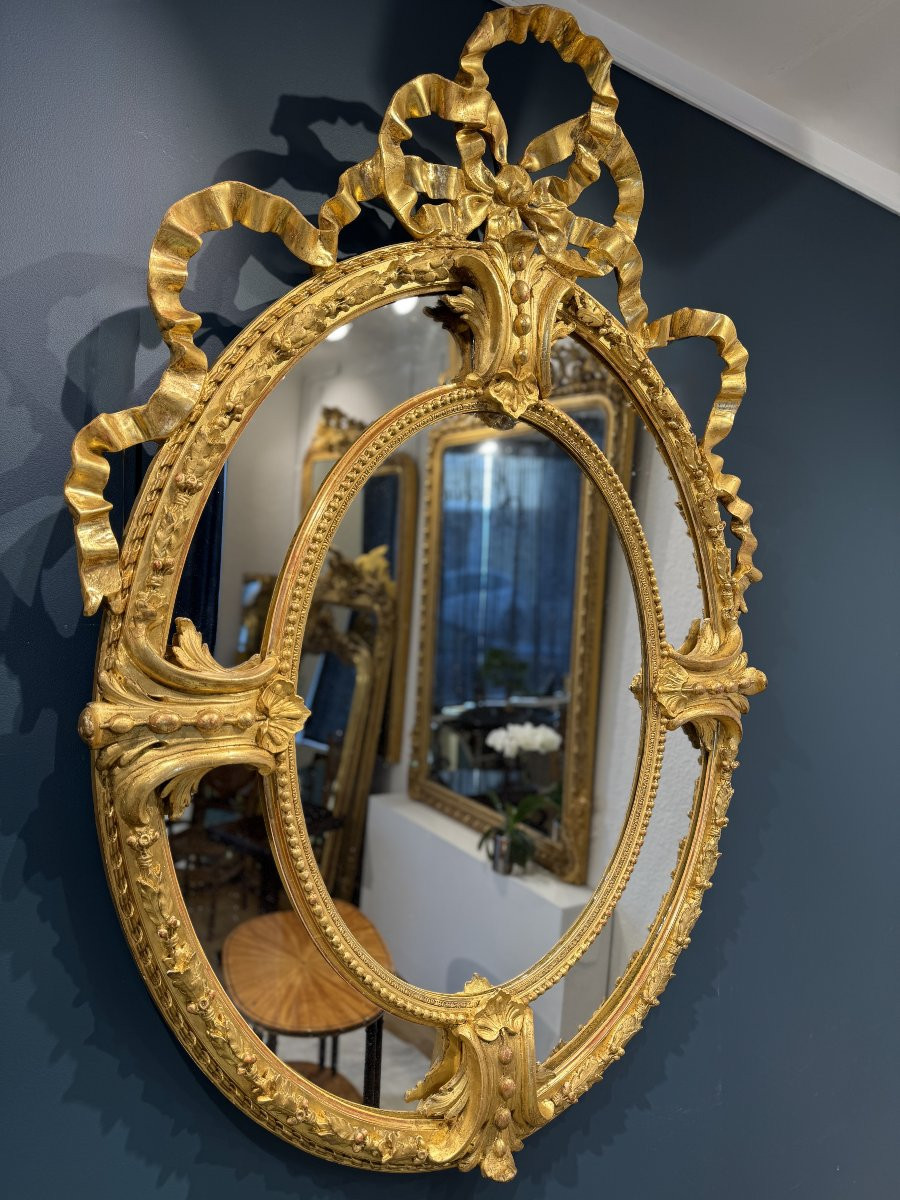 Miroir Louis XVI- XIXeme  Réf. 619 / 110/154-photo-1