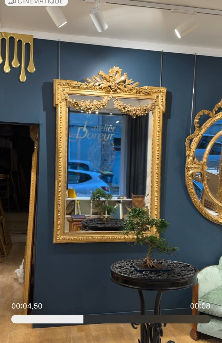 Miroir Louis XVI- XIXeme  Réf. 621/ 116/176-photo-3