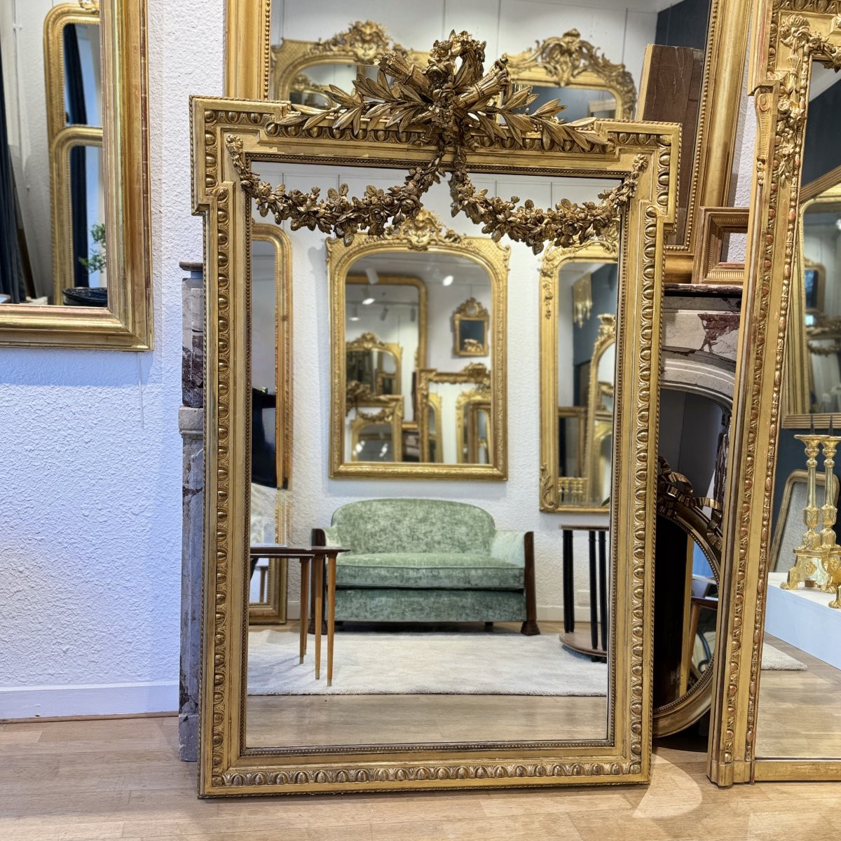Miroir Louis XVI- XIXeme  Réf. 621/ 116/176-photo-4