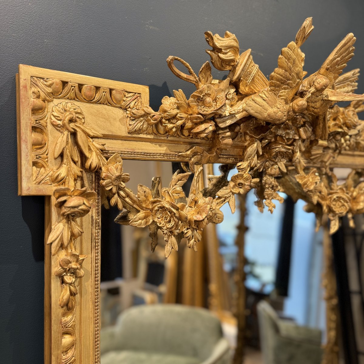 Louis XVI-style Mirror Ref. 642/98x182-photo-3