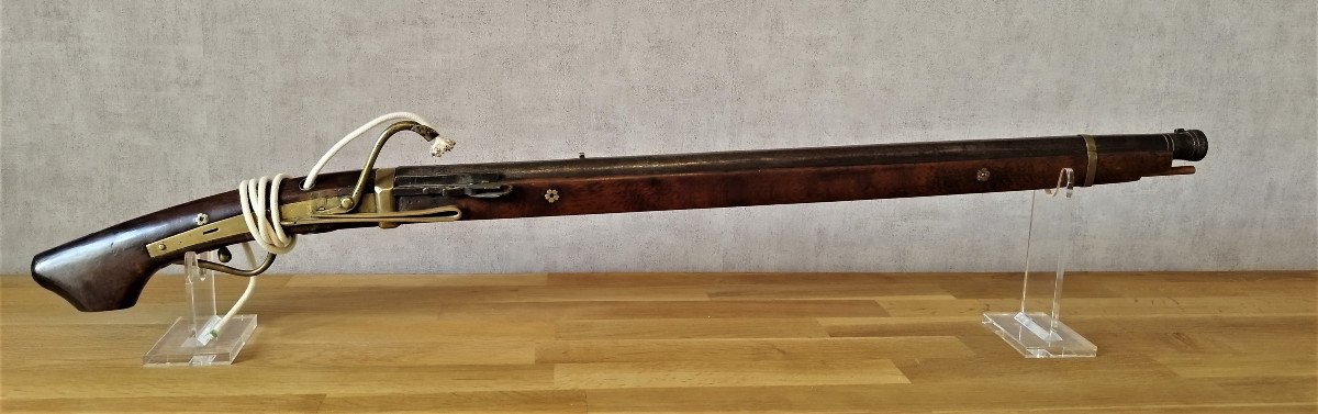 Antique Teppo (japanese Black Powder And Matchlock Rifle) From The Late Edo Period
