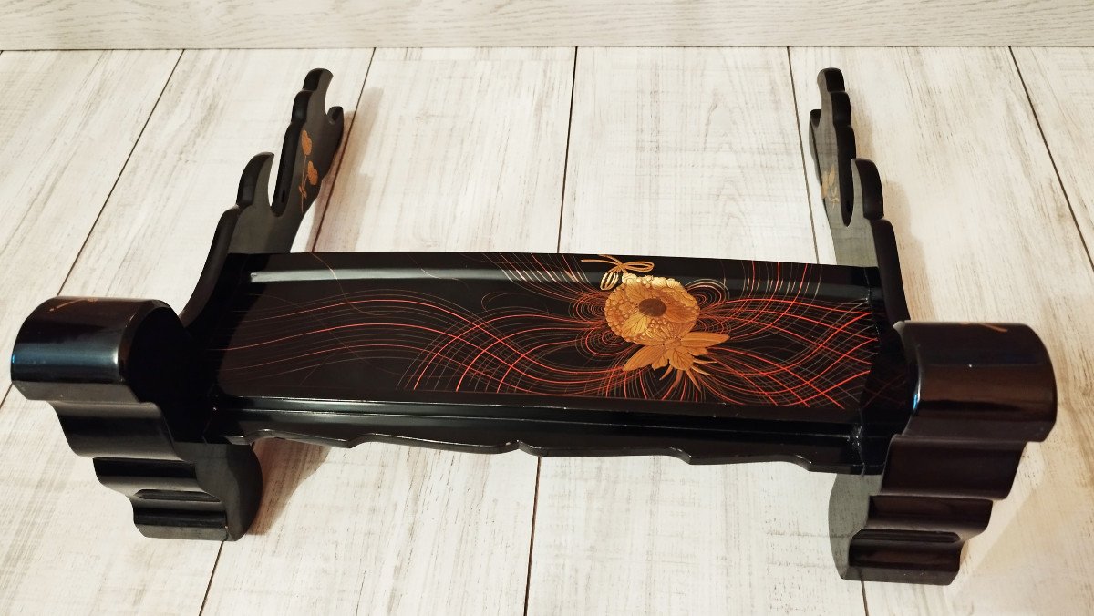 True Work Of Art - Very High Quality Mizuhiki Japanese Katana-kake From The Showa Period.-photo-6