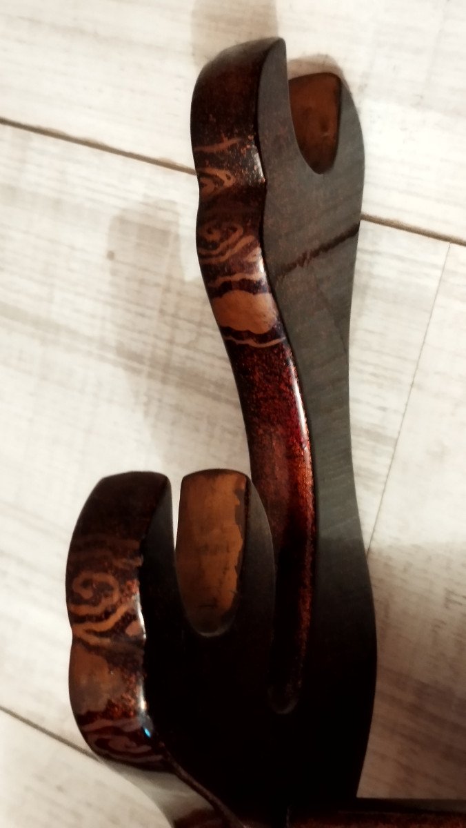  Antique High Quality Japanese Katana-kake From The Late Edo Period-photo-5