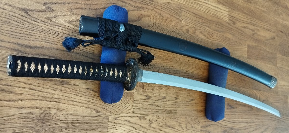 Superbe O-wakizashi Zaimei 國廣 Kunihiro, Très Beau Koshirae, Lame Shinto 