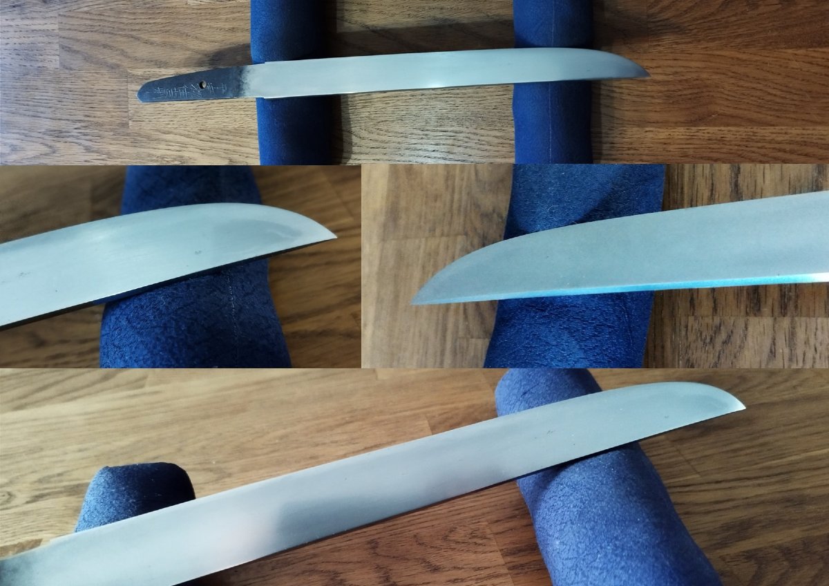 Tanto, Zaimei平安城住吉則 Heianjō ju Yoshinori, lame de la fin du 15éme siècle + Koshirae du 19éme -photo-3