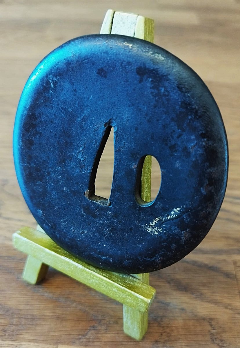 TSUBA DE KATANA DE L'ECOLE NARA - TYPE HOITEIBARA – ÉPOQUE EDO – MUMEI-photo-2