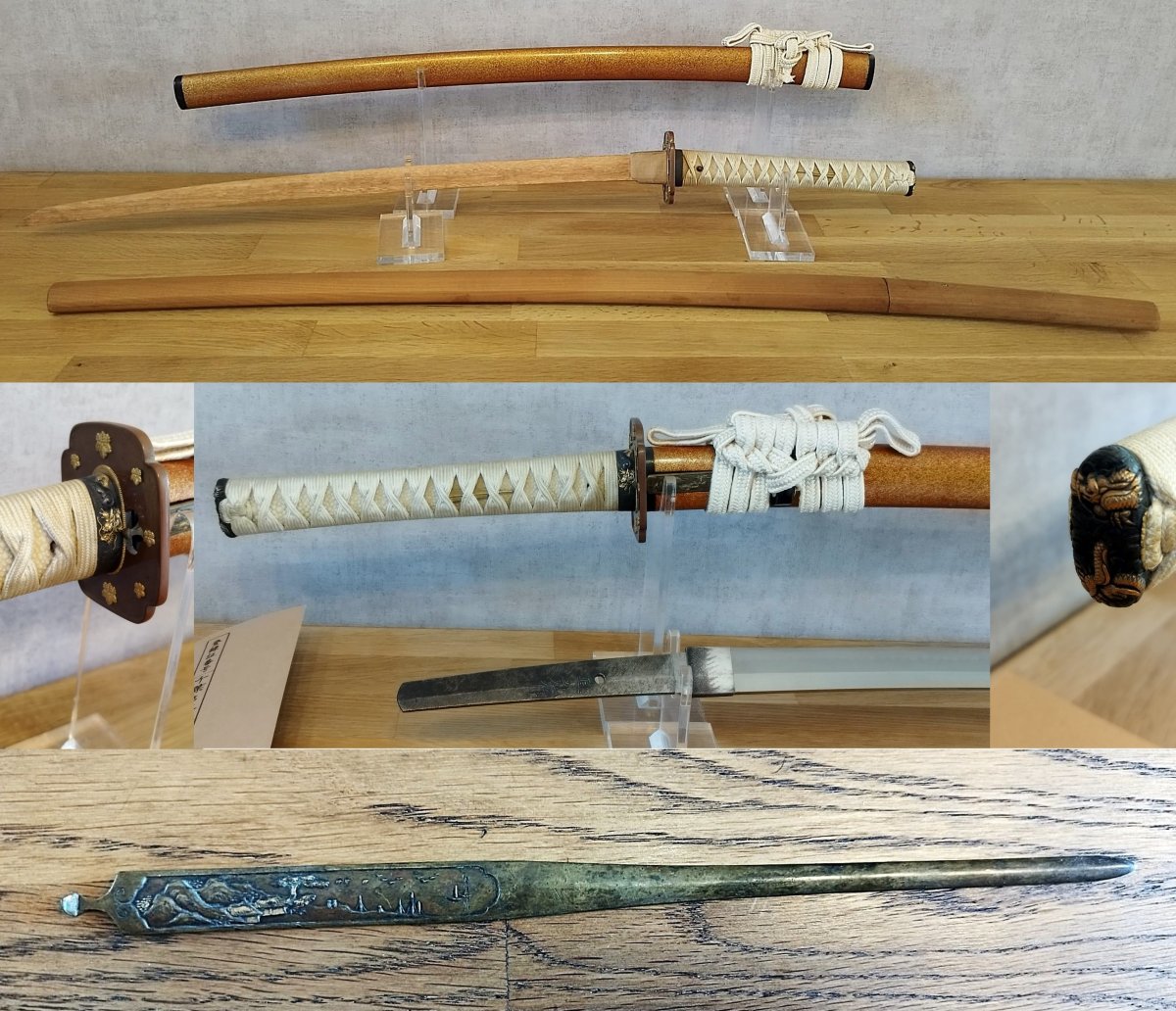 KATANA JAPONAIS CERTIFIE - NAOHIRO (Lignée Suishinshi Masahide) - ÈRE TAISHO-photo-2