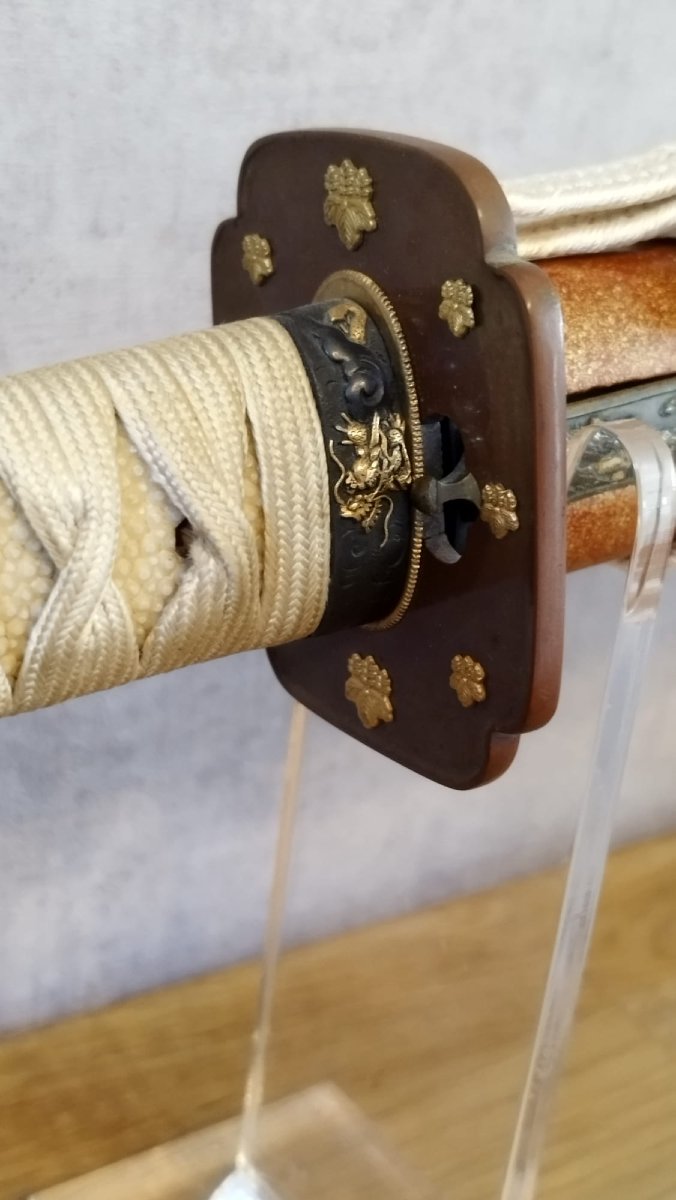 KATANA JAPONAIS CERTIFIE - NAOHIRO (Lignée Suishinshi Masahide) - ÈRE TAISHO-photo-8