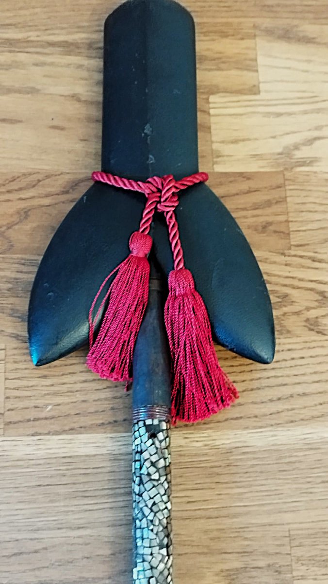 LANCE D'APPARAT JAPONAISE - SANKAKU YARI (TE-YARI) - EDO – MUMEI-photo-7