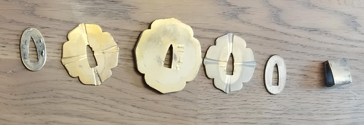 MINI SABRE JAPONAIS ITOMAKI-NO-TACHI DE CÉRÉMONIE DE LA FIN DE LA PÉRIODE EDO -photo-2