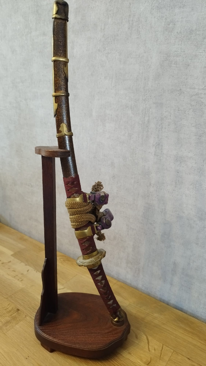 MINI SABRE JAPONAIS ITOMAKI-NO-TACHI DE CÉRÉMONIE DE LA FIN DE LA PÉRIODE EDO 