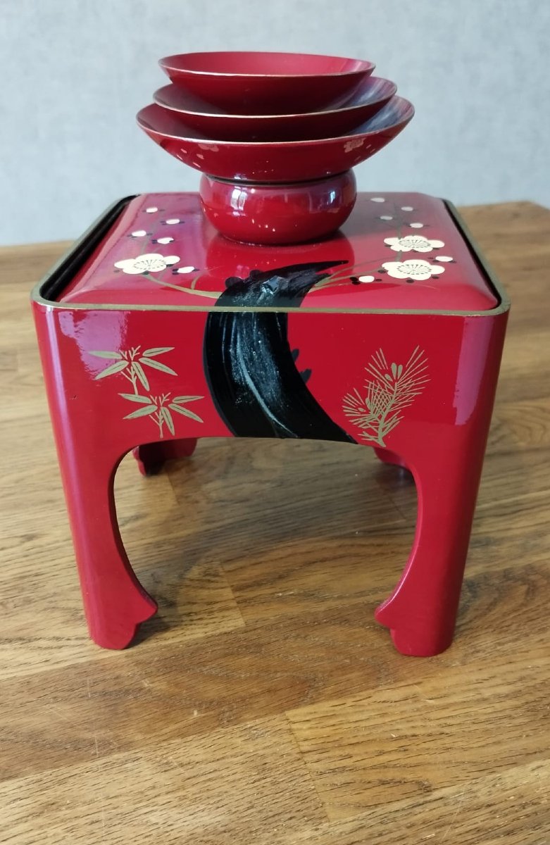 Service à Sake de mariage japonais  "San-san-kudo" - Vintage Osaka