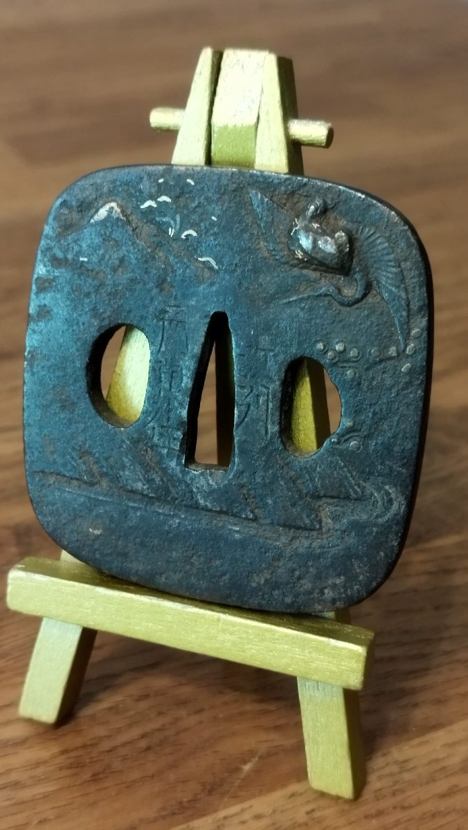Tsuba de Katana – Zaimei - Mogarashi Nyudo Soten Sei Goshu Hikone-ju