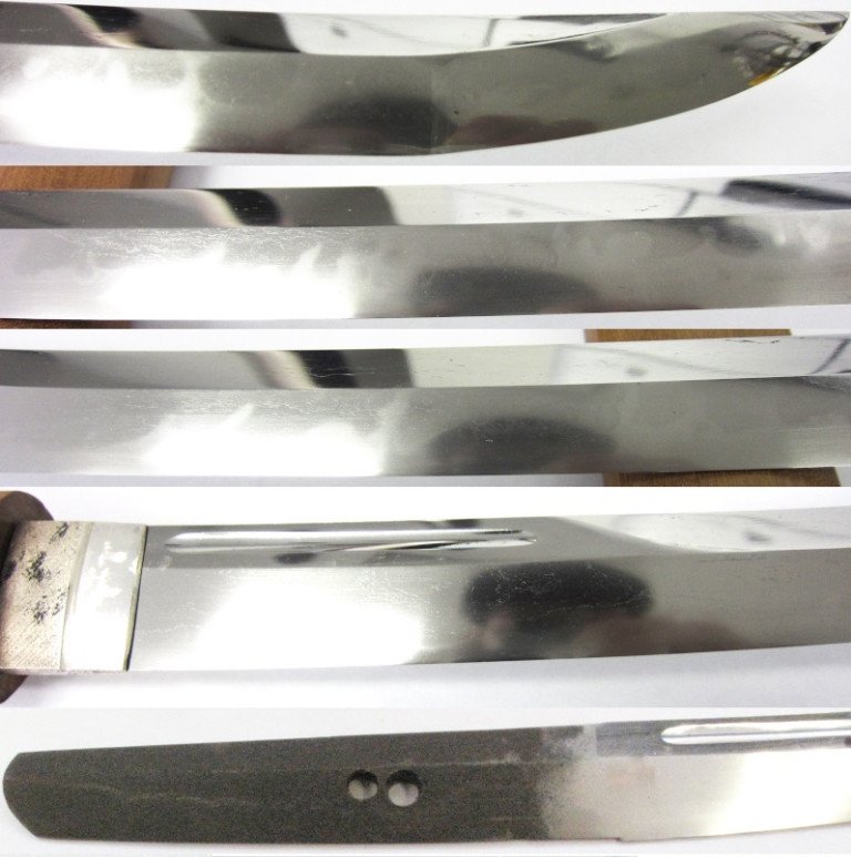Lame De Wakizashi Koto-Muromachi N.B.T.H.K, Sanjo Yoshinori, Mumei,  en Shirasaya -photo-4