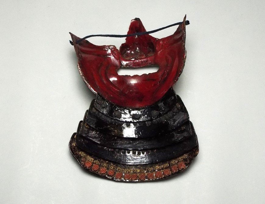 Antique Menpo Du Début De L’Ère Edo (17éme Siècle)-photo-3