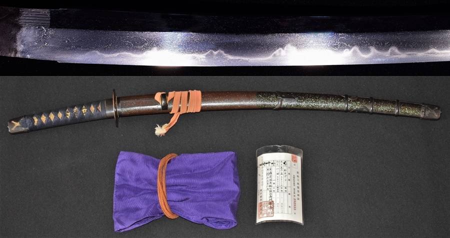 Rare Et Très Belle Lame De Wakizashi Koto, Zaimei, Sukesada Tensho 1, Avec Koshirae