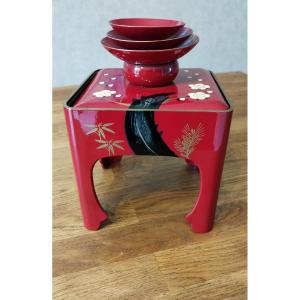 Service à Sake de mariage japonais  "San-san-kudo" - Vintage Osaka