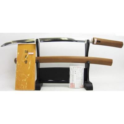 Lame De Wakizashi Koto-Muromachi N.B.T.H.K, Sanjo Yoshinori, Mumei,  en Shirasaya 