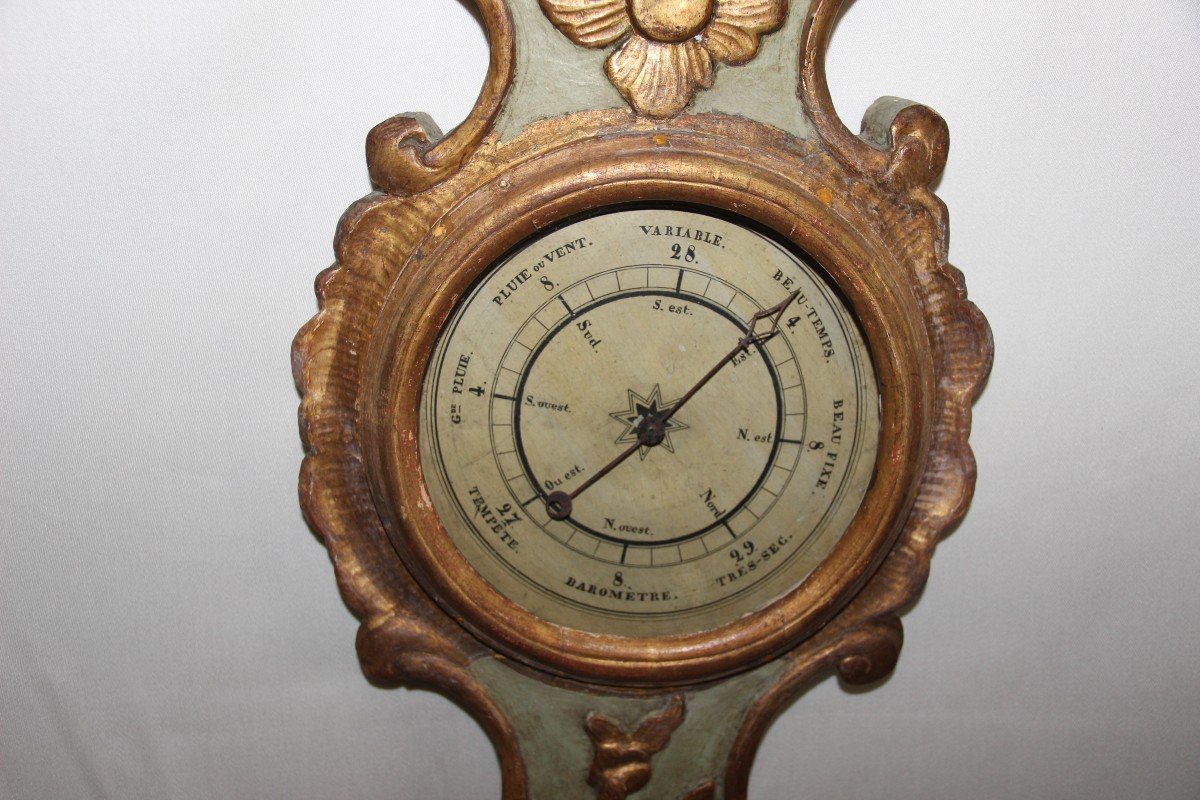 Proantic: Baromètre Thermomètre époque Restauration 18 siècles