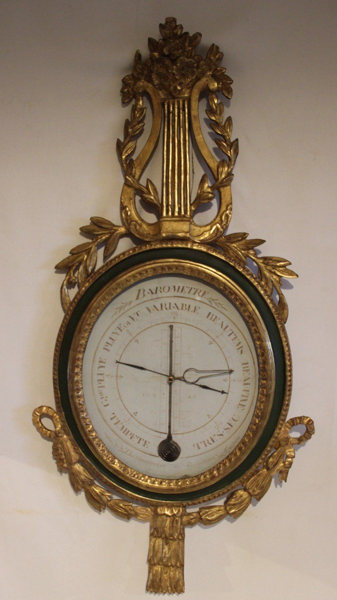 Baromètre Thermomètre époque Louis XVI 