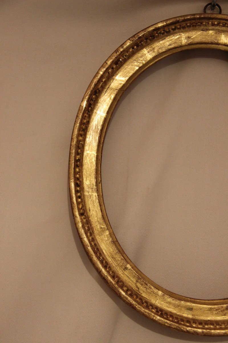 Petit Cadre Ovale à Perles-photo-3